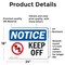 Signmission Keep Off Sign With Symbol, 24 in W x Rectangle, Vinyl Decal OS-2PACK-NS-D-1824-L-13834 - alternate 2